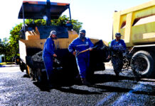 El megaplan de asfalto puso cuarta en Senillosa