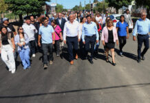 San José recibió al gobernador con más calles asfaltadas