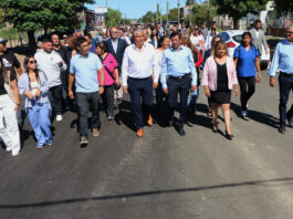 San José recibió al gobernador con más calles asfaltadas