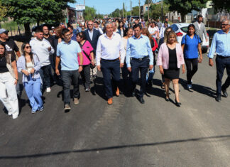 San José recibió al gobernador con más calles asfaltadas