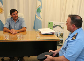 El intendente recibió al nuevo comisario de Senillosa