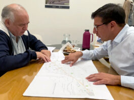 Avanza la obra de gas para la AFR Manantiales