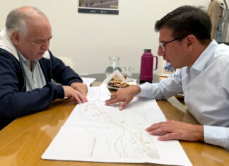 Avanza la obra de gas para la AFR Manantiales