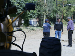 Más obra pública: comenzaron los trabajos en calle Santa Cruz