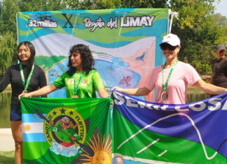 Senillosa volvió a subirse al podio en la Regata del Limay