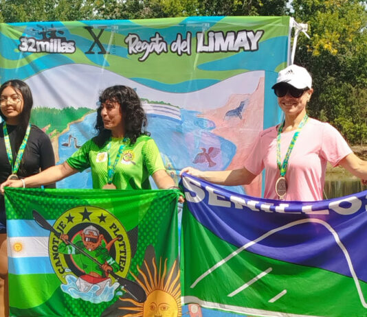 Senillosa volvió a subirse al podio en la Regata del Limay