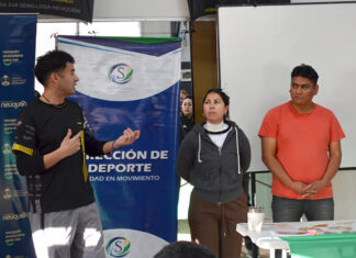 Senillosa tuvo su capacitación sobre nutrición deportiva