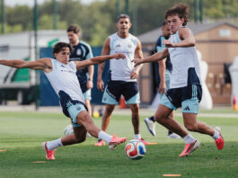 Argentina se entrenó con la mirada puesta en Austria