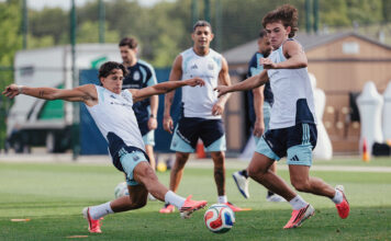 Argentina se entrenó con la mirada puesta en Austria
