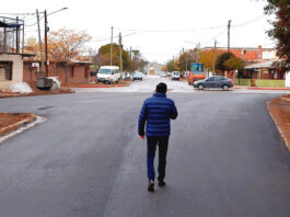 Calle Belgrano celebra la llegada del mega plan de asfalto