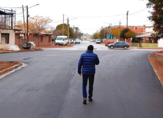 Calle Belgrano celebra la llegada del mega plan de asfalto