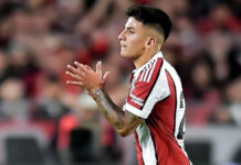 “Qué lindo jugar acá”: el posteo de Thiago Almada