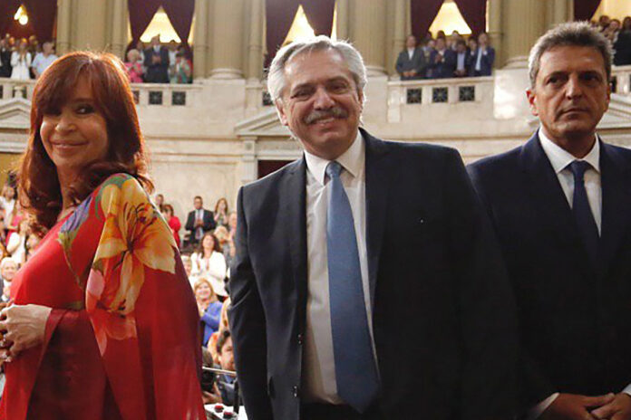 Cristina, Alberto y Massa
